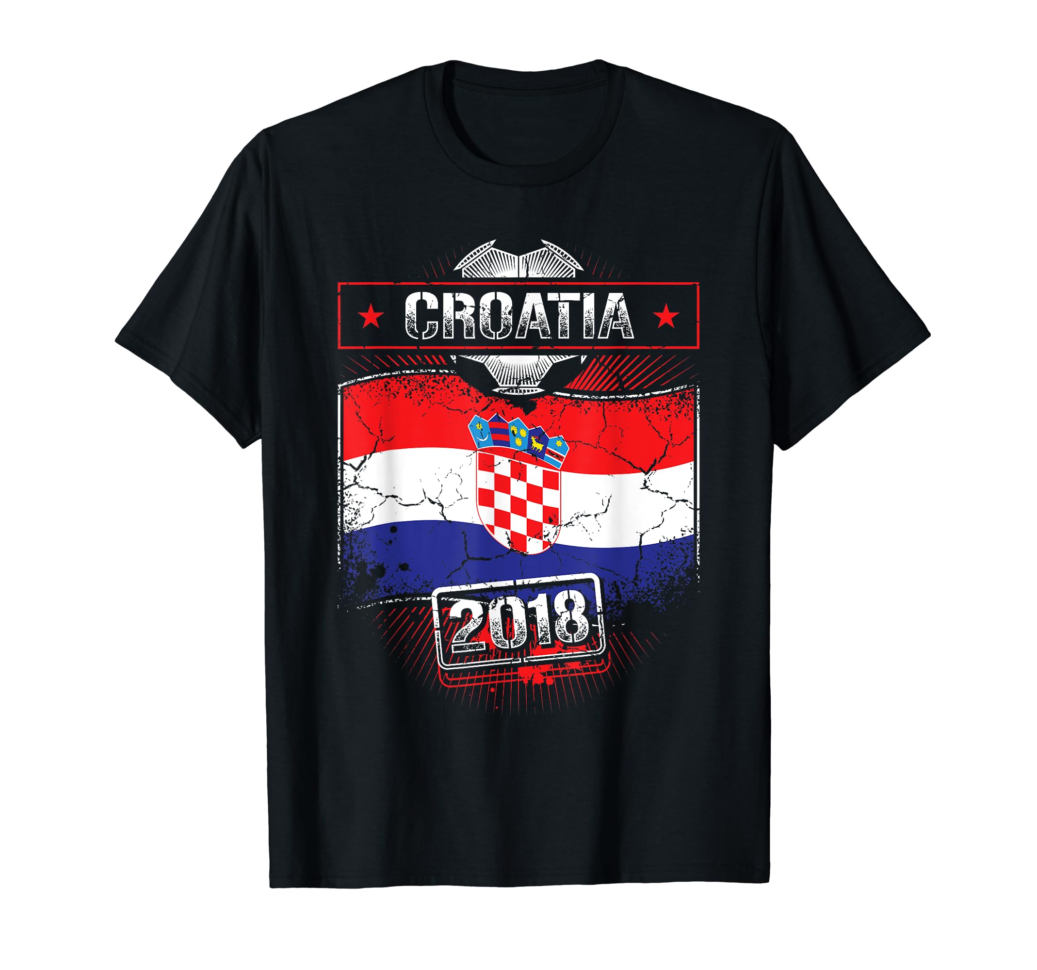 Croatia 2018 Soccer Croatian Flag T-Shirt - Streetwear Style for Adults - T-Shirt, Sweatshirt, Hoodie