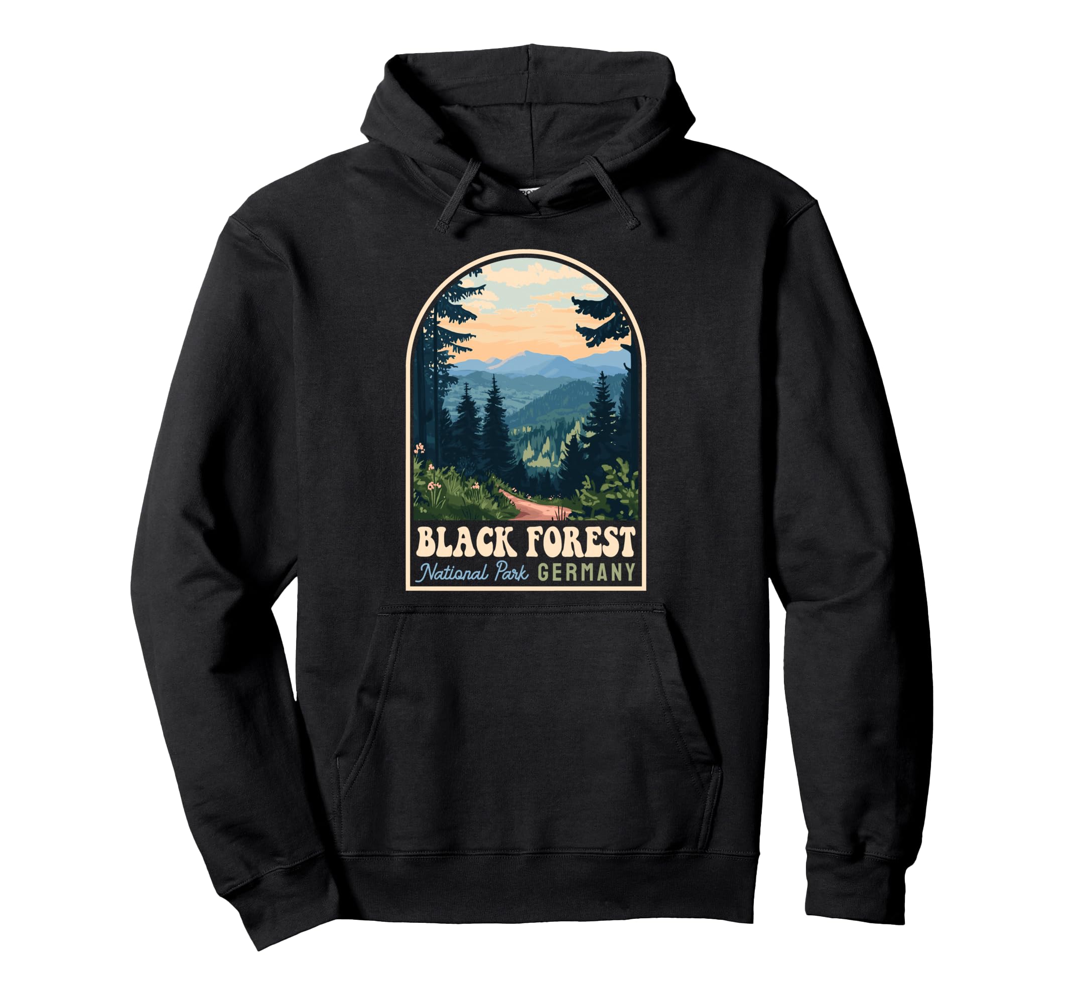 Black Forest National Park Germany Hoodie - Aesthetic Graphic Unisex - T-Shirt, Sweatshirt, Hoodie