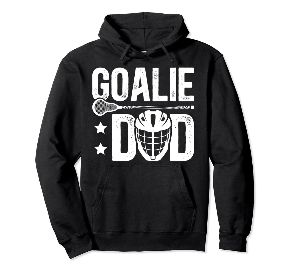 Lacrosse Goalie Dad Lacrosse Hoodie - Minimalist Print Men Women - T-Shirt, Sweatshirt, Hoodie