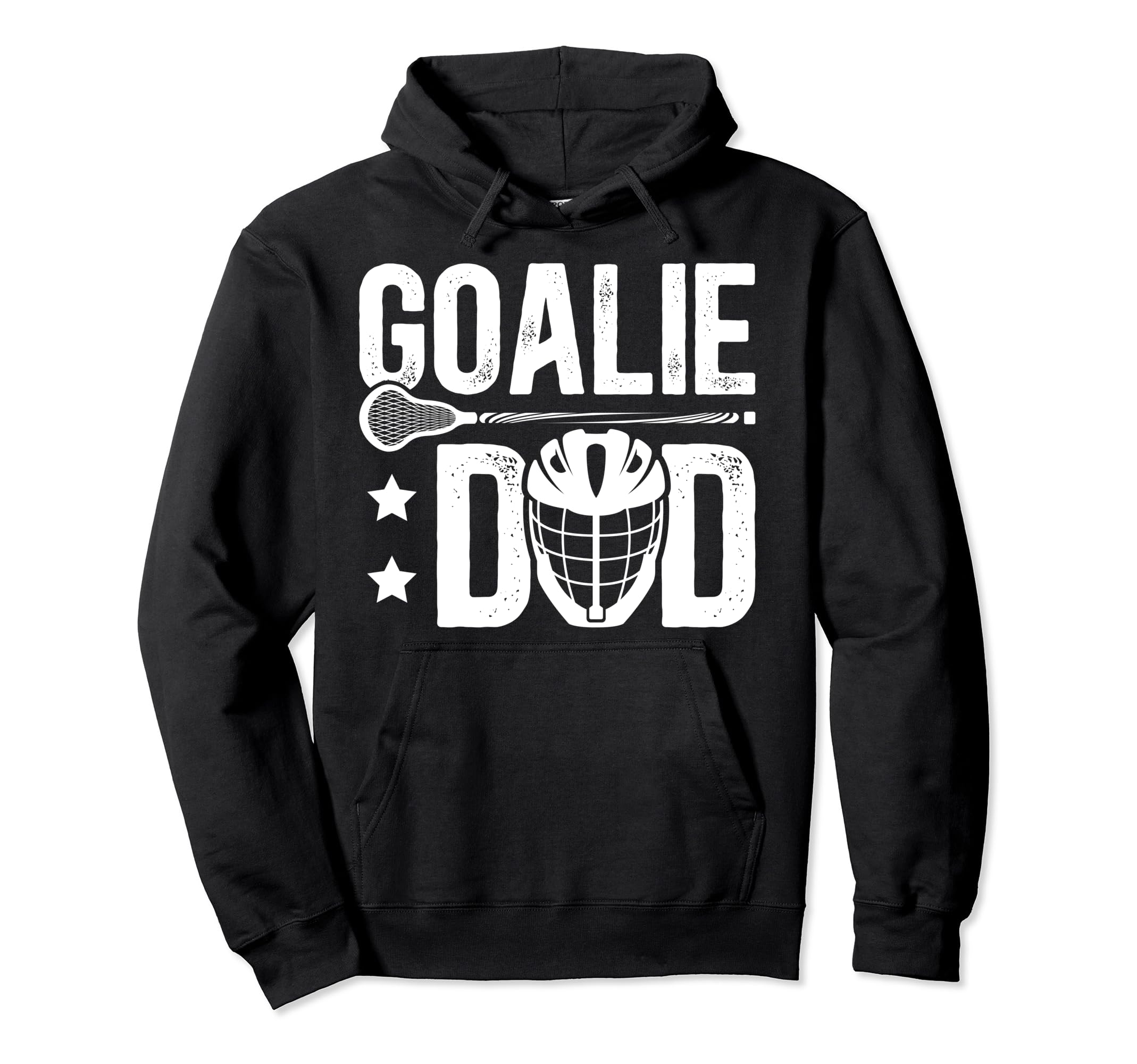 Lacrosse Goalie Dad Lacrosse Hoodie - Minimalist Print Men Women - T-Shirt, Sweatshirt, Hoodie