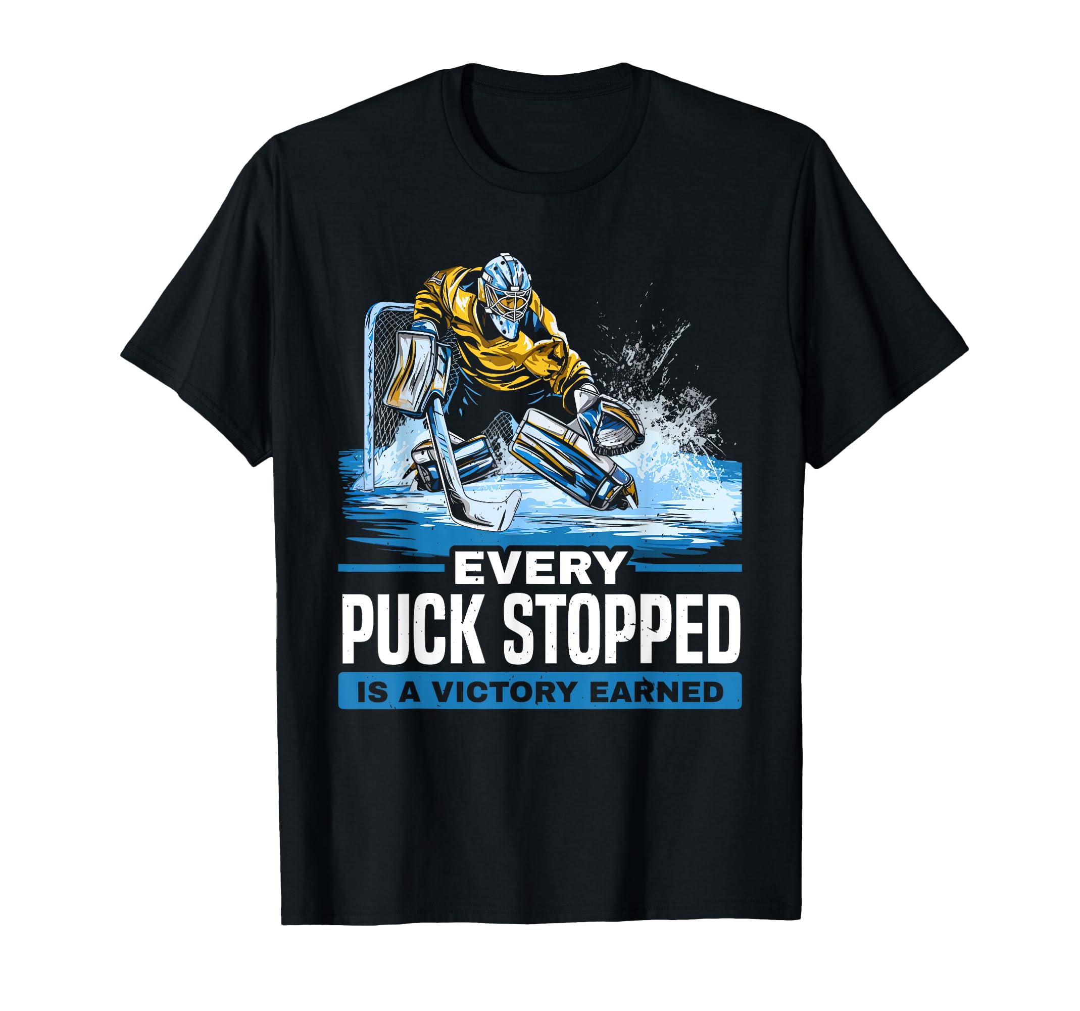 Ice Hockey Goalie Goaltender Keeper T-Shirt - Custom Art Print for Adults - T-Shirt, Sweatshirt, Hoodie