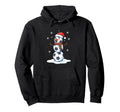 Soccer Snowman Santa Hat Holiday Soccer Mom Hoodie - Graphic Print Unisex - T-Shirt, Sweatshirt, Hoodie