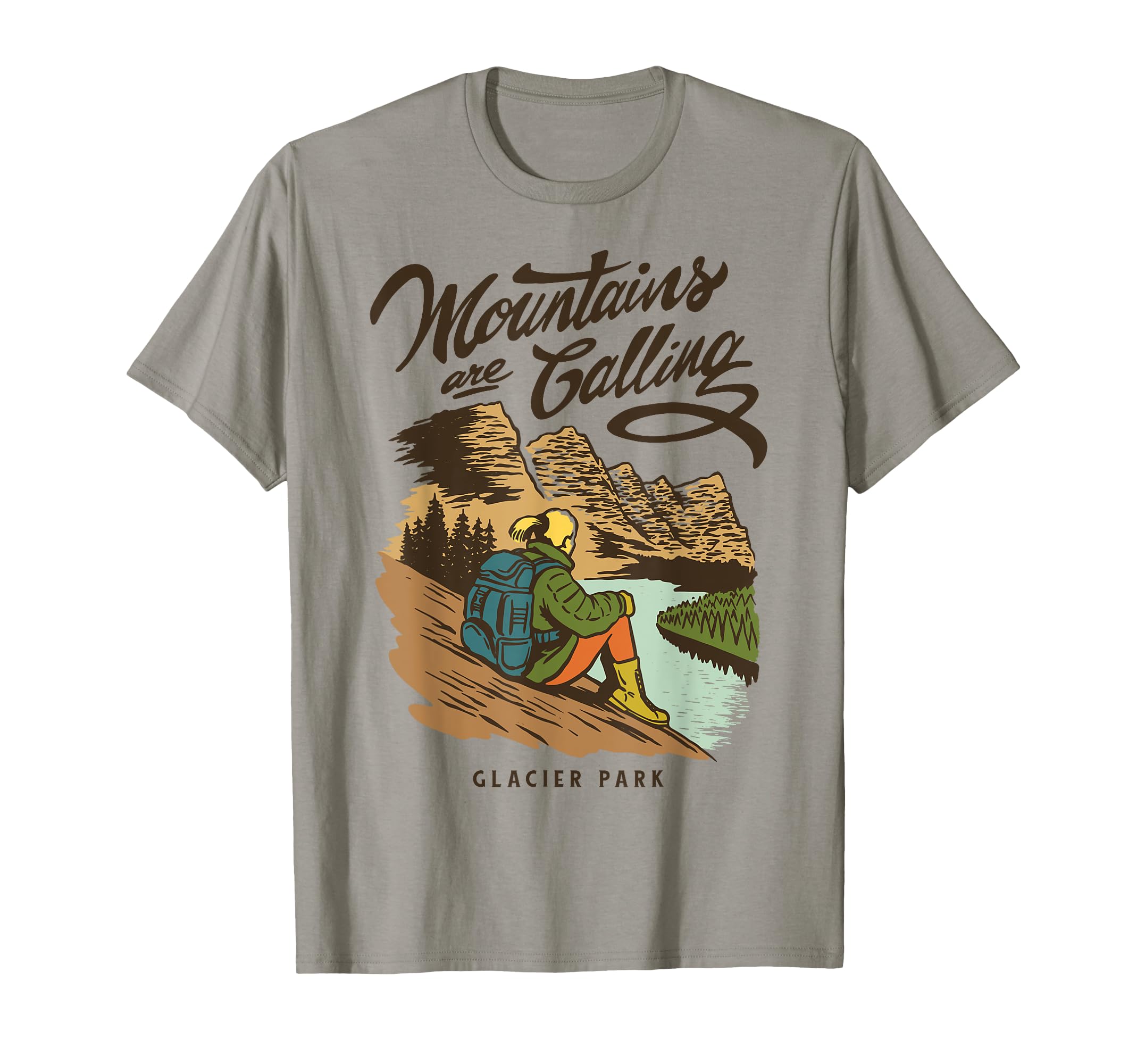 Glacier National Park Us Glacier T-Shirt - Casual Everyday Wear for Adults - T-Shirt, Sweatshirt, Hoodie