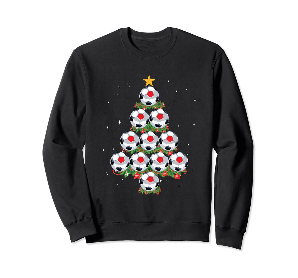 Holiday Sports Soccer Santa Sweatshirt - Aesthetic Graphic Unisex - T-Shirt, Sweatshirt, Hoodie