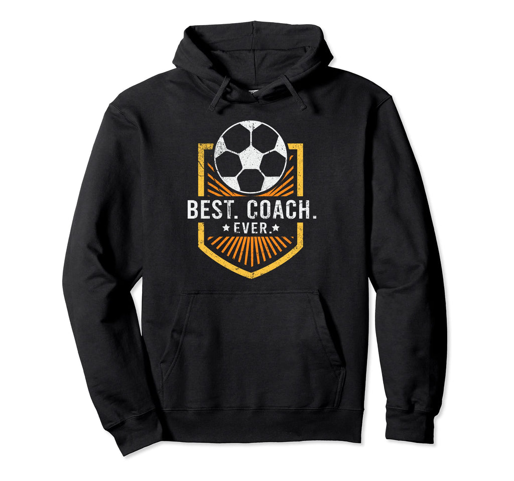 Best Coach Ever Soccer Coach Hoodie - Minimalist Print for Adults - T-Shirt, Sweatshirt, Hoodie