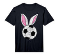 Bunny Ears Soccer Happy Easter T-Shirt - Fun Novelty Design Men Women - T-Shirt, Sweatshirt, Hoodie