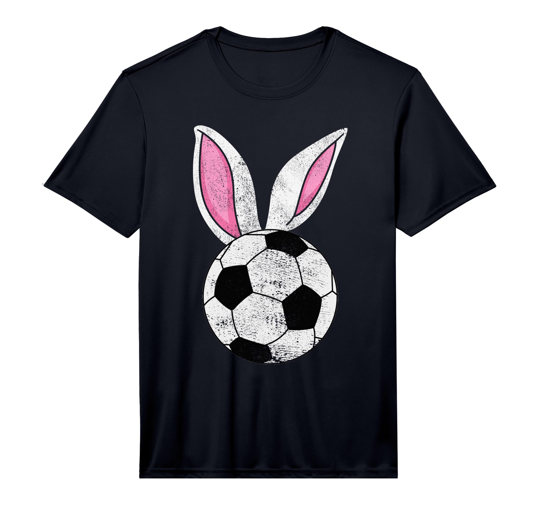 Bunny Ears Soccer Happy Easter T-Shirt - Fun Novelty Design Men Women - T-Shirt, Sweatshirt, Hoodie