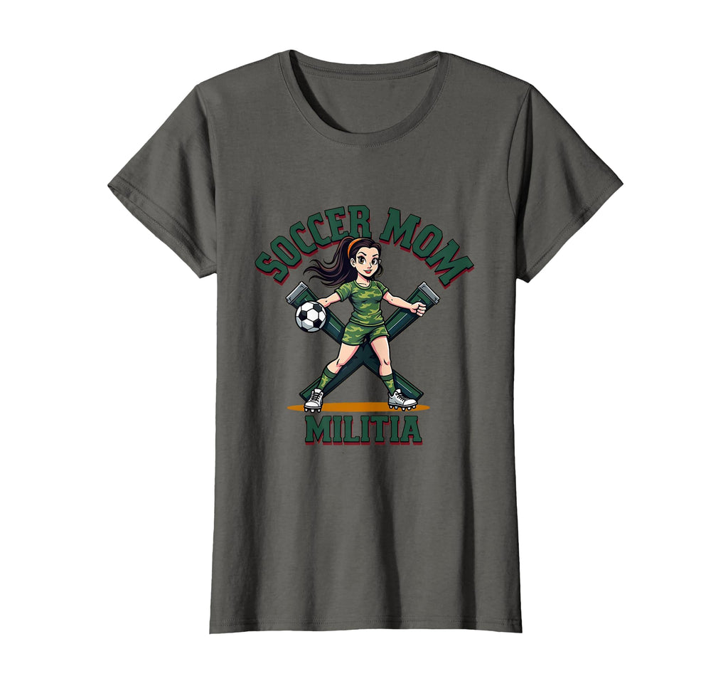 Soccer Mom Militia Funny Sports Mom T-Shirt - Aesthetic Graphic for Adults - T-Shirt, Sweatshirt, Hoodie
