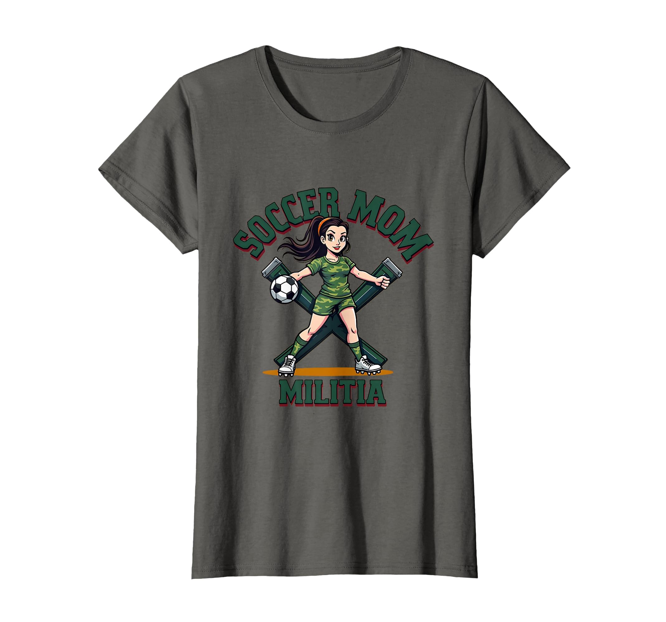 Soccer Mom Militia Funny Sports Mom T-Shirt - Aesthetic Graphic for Adults - T-Shirt, Sweatshirt, Hoodie