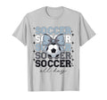 Groovy Soccer Coquette Bow Soccer All T-Shirt - Trendy Graphic for Adults - T-Shirt, Sweatshirt, Hoodie