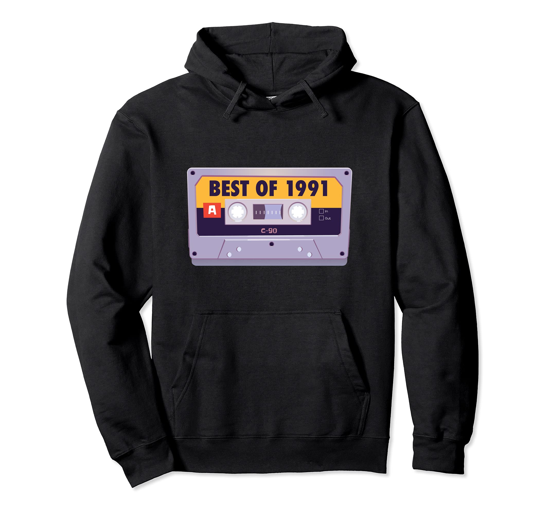 1991 Best Cassette Tape 30Th Birthday Hoodie - Custom Art Print for Adults - T-Shirt, Sweatshirt, Hoodie