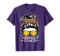 Softball Assistant Coach Messy Bun Hair T-Shirt - Unique Graphic Men Women - T-Shirt, Sweatshirt, Hoodie