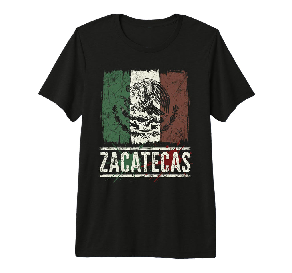 Zacatecas Mexico Distressed Flag T-Shirt - Casual Everyday Wear Unisex - T-Shirt, Sweatshirt, Hoodie