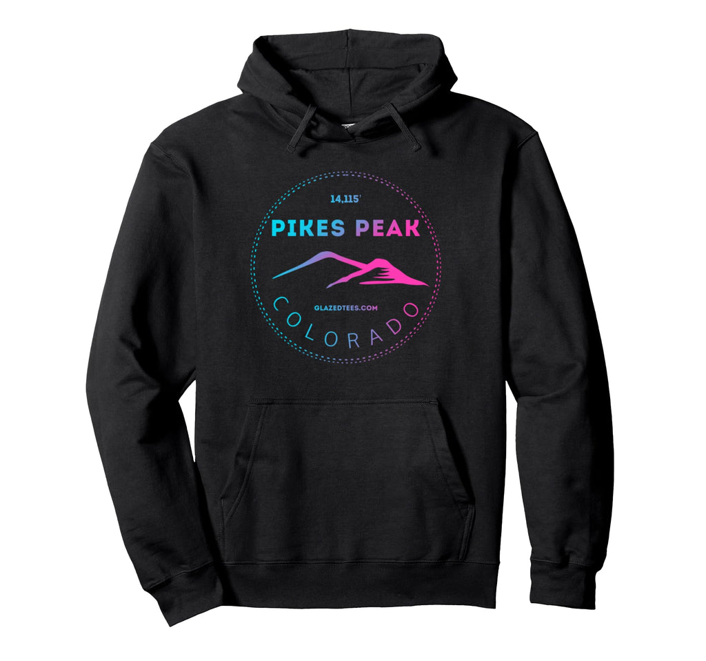 Pikes Peak Colorado Mountain Adventure Hoodie - Unique Graphic Men Women - T-Shirt, Sweatshirt, Hoodie