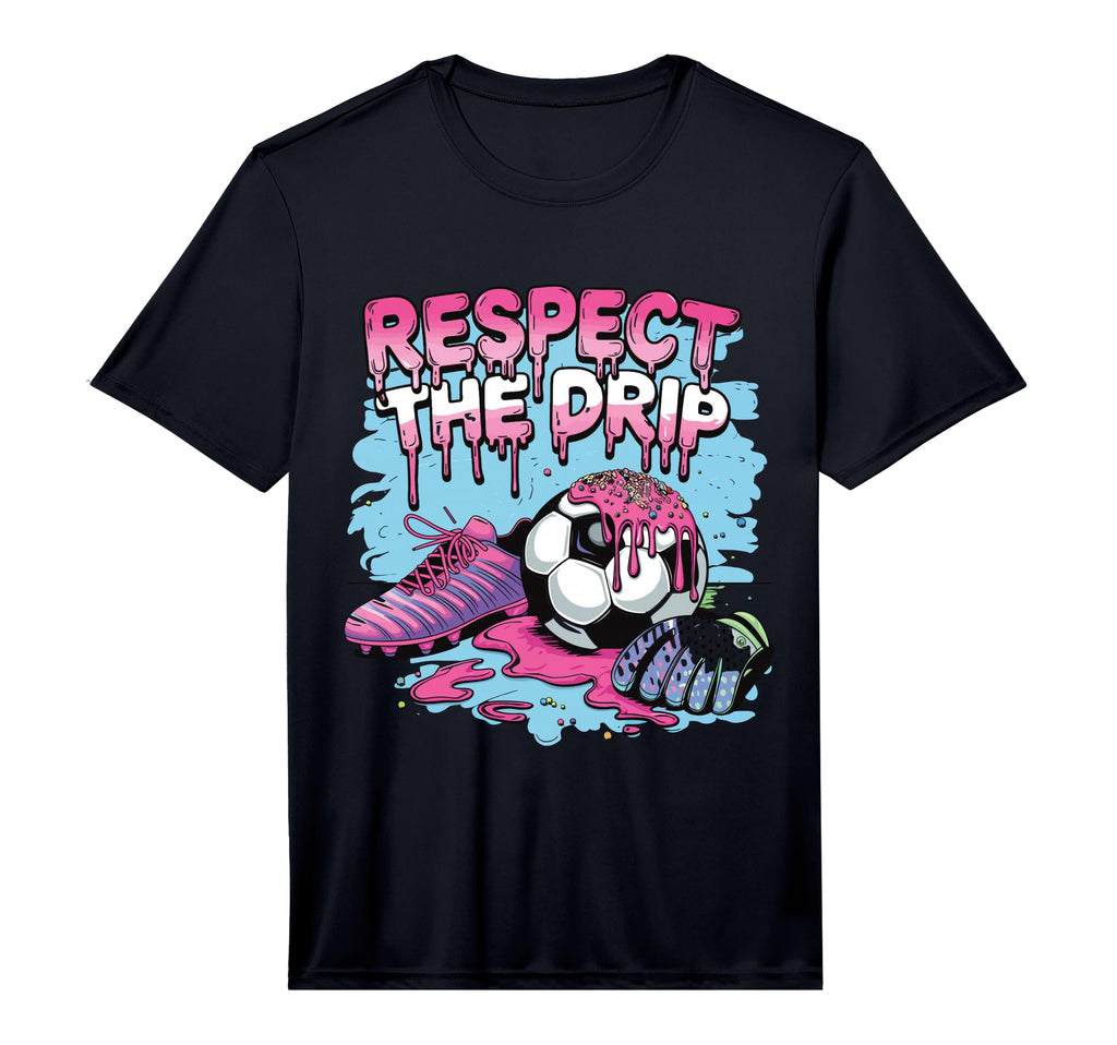 Soccer Drip Ice Cream Respect Drip T-Shirt - Fun Novelty Design Unisex - T-Shirt, Sweatshirt, Hoodie