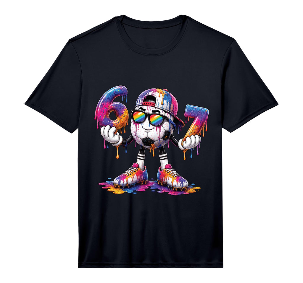 Soccer 67 Ice Cream Drip Funny Six T-Shirt - Custom Art Print Men Women - T-Shirt, Sweatshirt, Hoodie