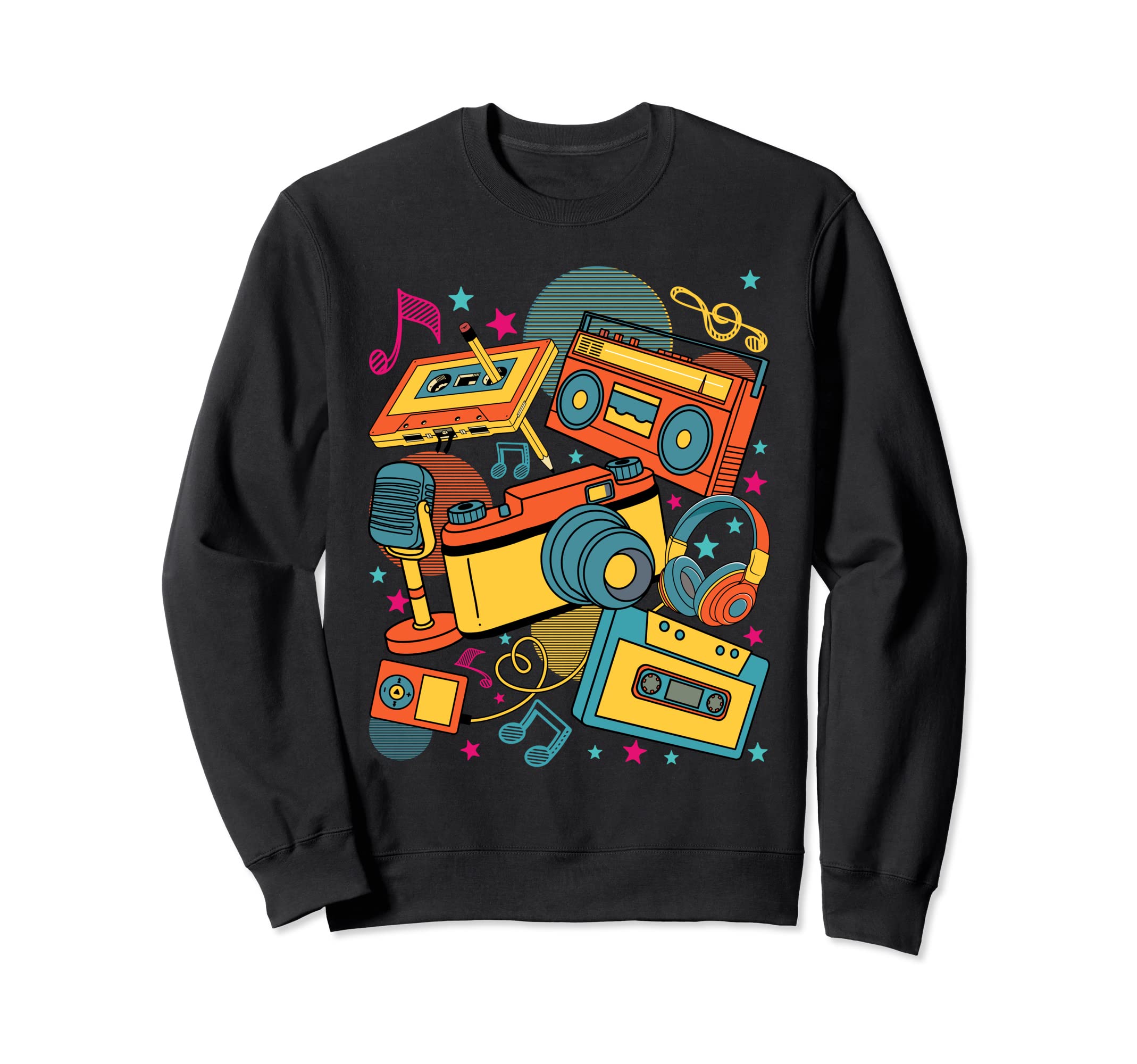 Radio Set Music Funny 80S 90S Sweatshirt - Unique Graphic Men Women - T-Shirt, Sweatshirt, Hoodie