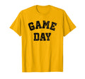 Football Sports Game Day Black Text T-Shirt - Fun Novelty Design Unisex - T-Shirt, Sweatshirt, Hoodie