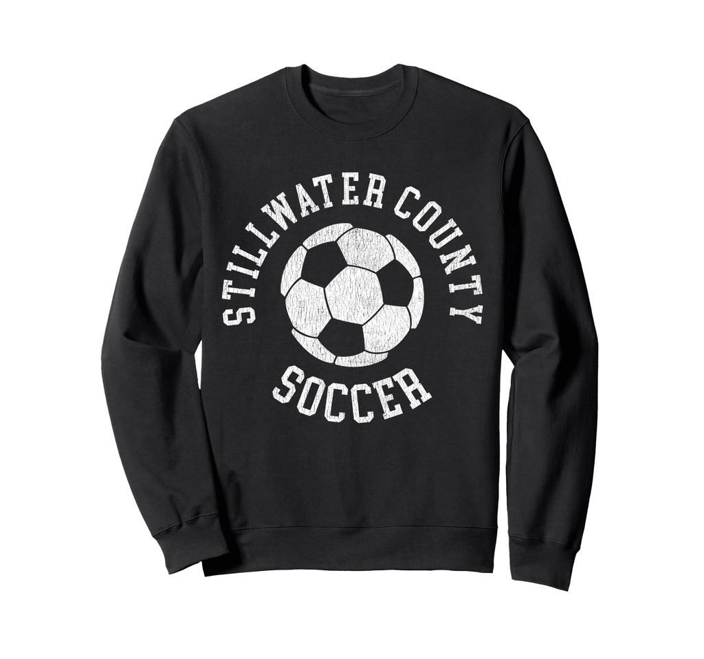 Stillwater County Soccer Distressed Sweatshirt - Graphic Print for Adults - T-Shirt, Sweatshirt, Hoodie