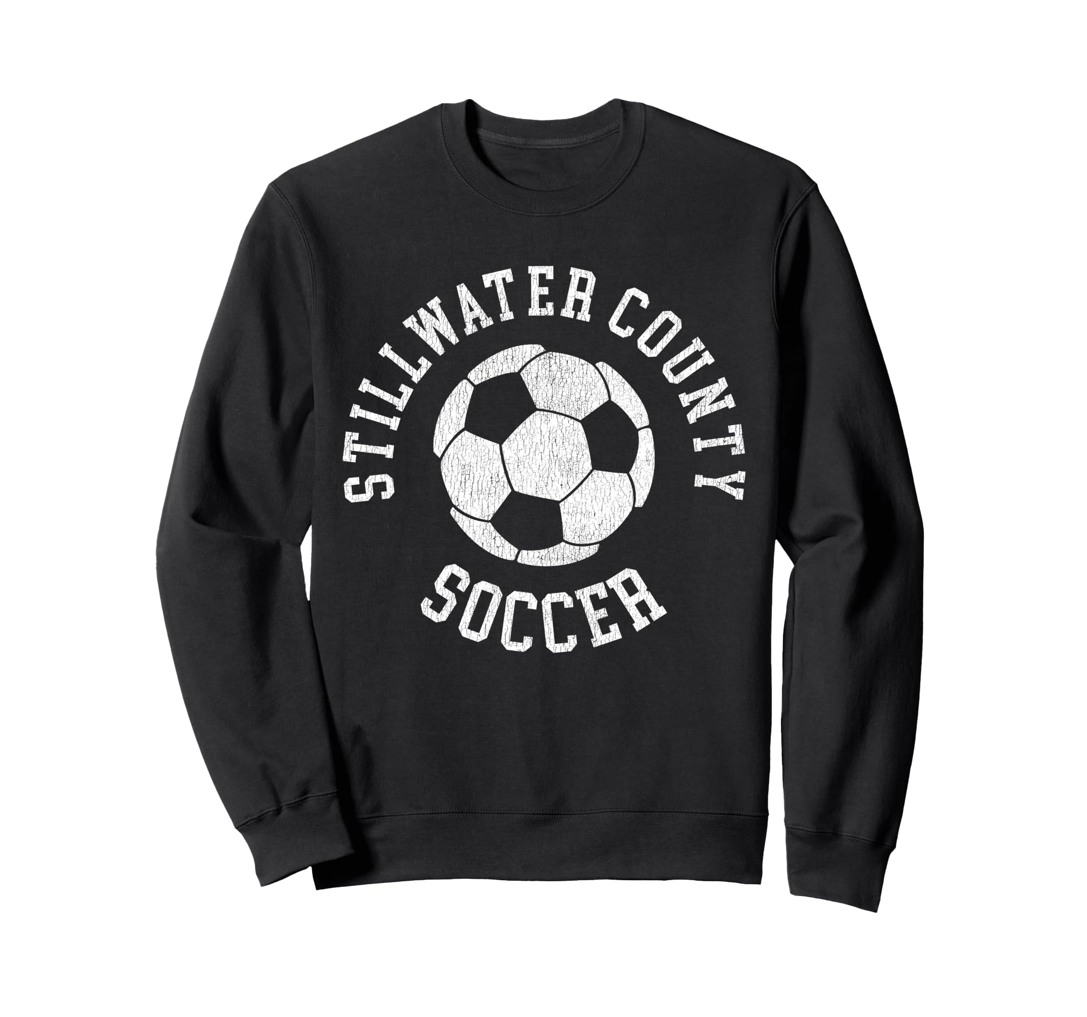 Stillwater County Soccer Distressed Sweatshirt - Graphic Print for Adults - T-Shirt, Sweatshirt, Hoodie