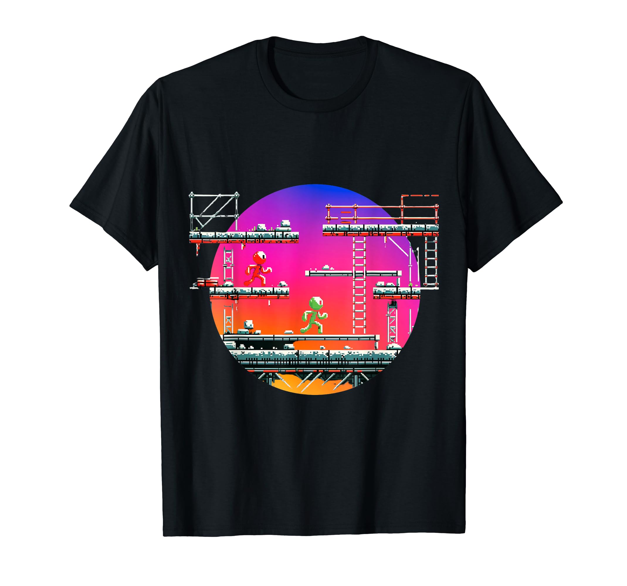 Arcade Run 8 Bit Pixel Gaming T-Shirt - Aesthetic Graphic for Adults - T-Shirt, Sweatshirt, Hoodie
