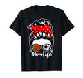 Mom Life Messy Bun Hair Soccer T-Shirt - Fun Novelty Design for Adults - T-Shirt, Sweatshirt, Hoodie