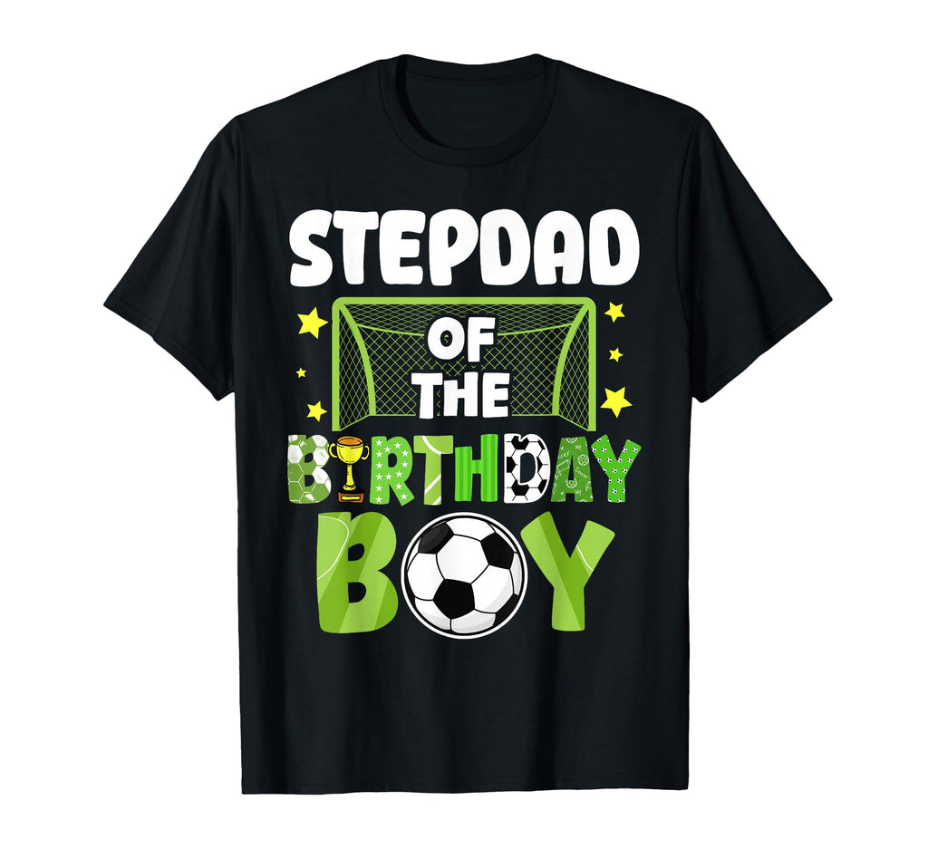 Soccer Stepdad Birthday Party Soccer T-Shirt - Minimalist Print for Adults - T-Shirt, Sweatshirt, Hoodie