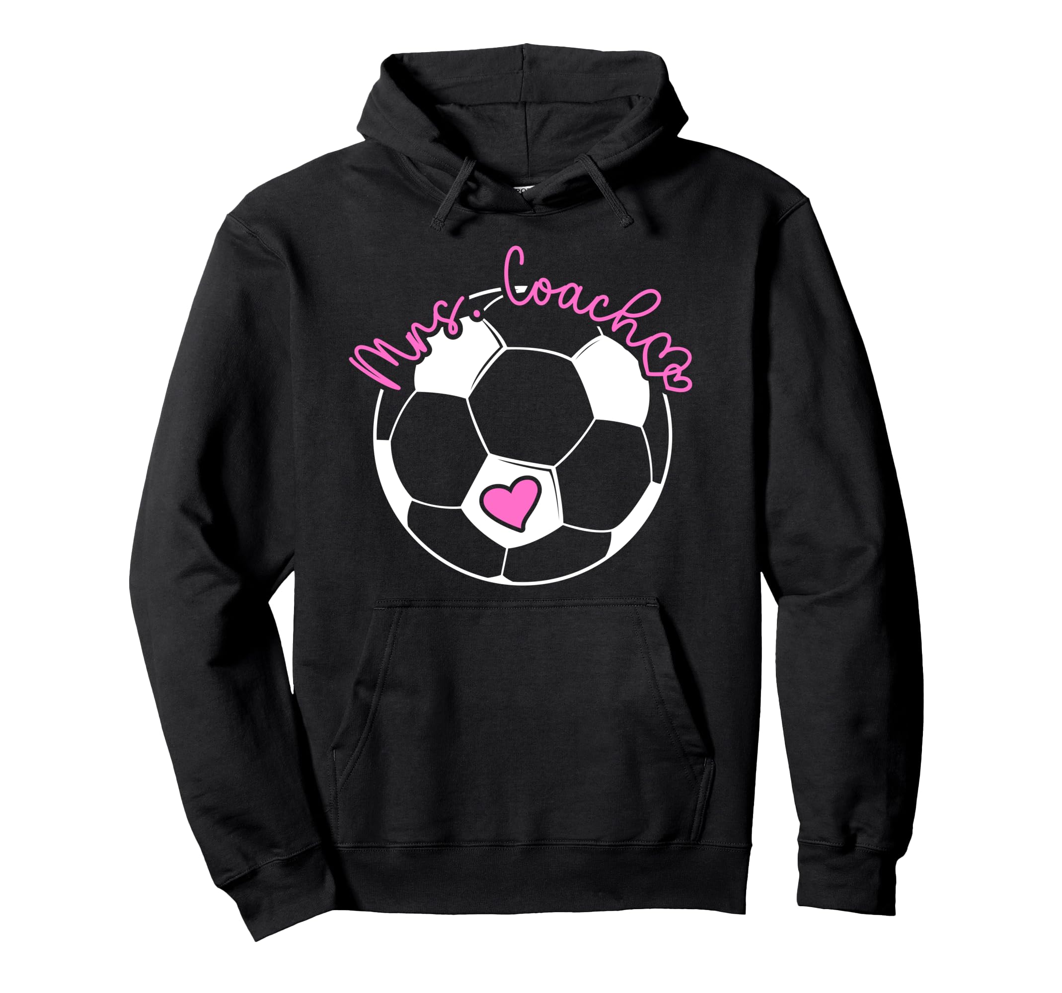 Mrs Coach Soccer Coach Wife Soccer Hoodie - Custom Art Print for Adults - T-Shirt, Sweatshirt, Hoodie