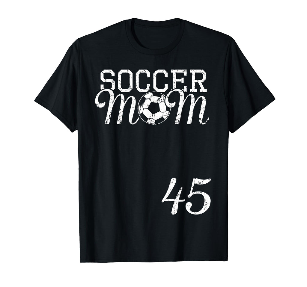 Soccer Mom Jersey Number 45 Favorite T-Shirt - Minimalist Print Men Women - T-Shirt, Sweatshirt, Hoodie