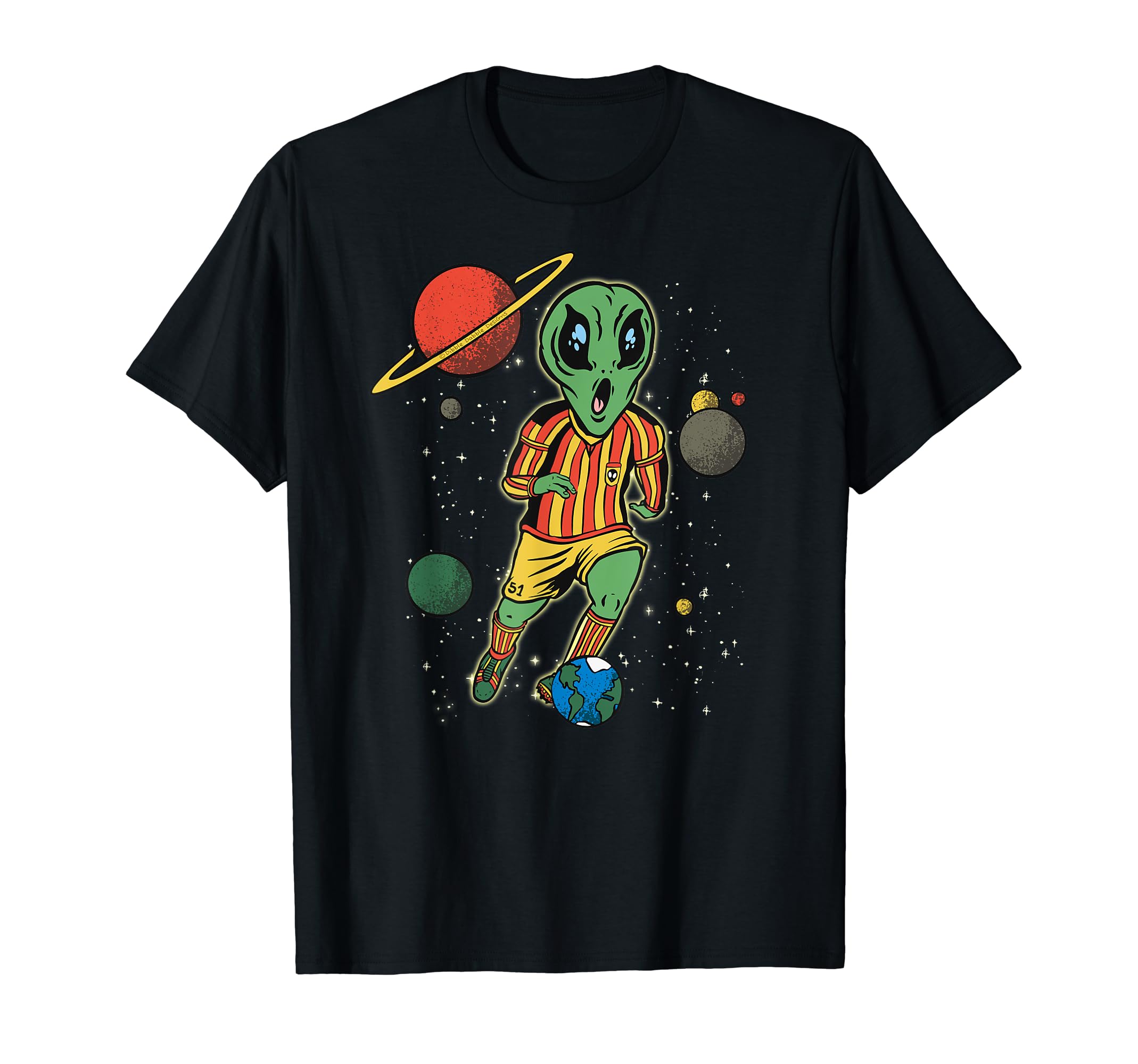 Funny Soccer Player Space Alien Soccer T-Shirt - Trendy Graphic Unisex - T-Shirt, Sweatshirt, Hoodie