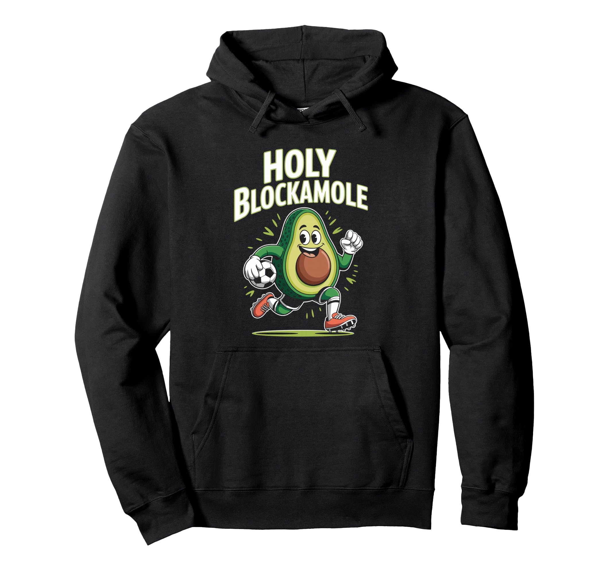 Holy Blockamole Avocado Goalkeeper Hoodie - Minimalist Print Men Women - T-Shirt, Sweatshirt, Hoodie
