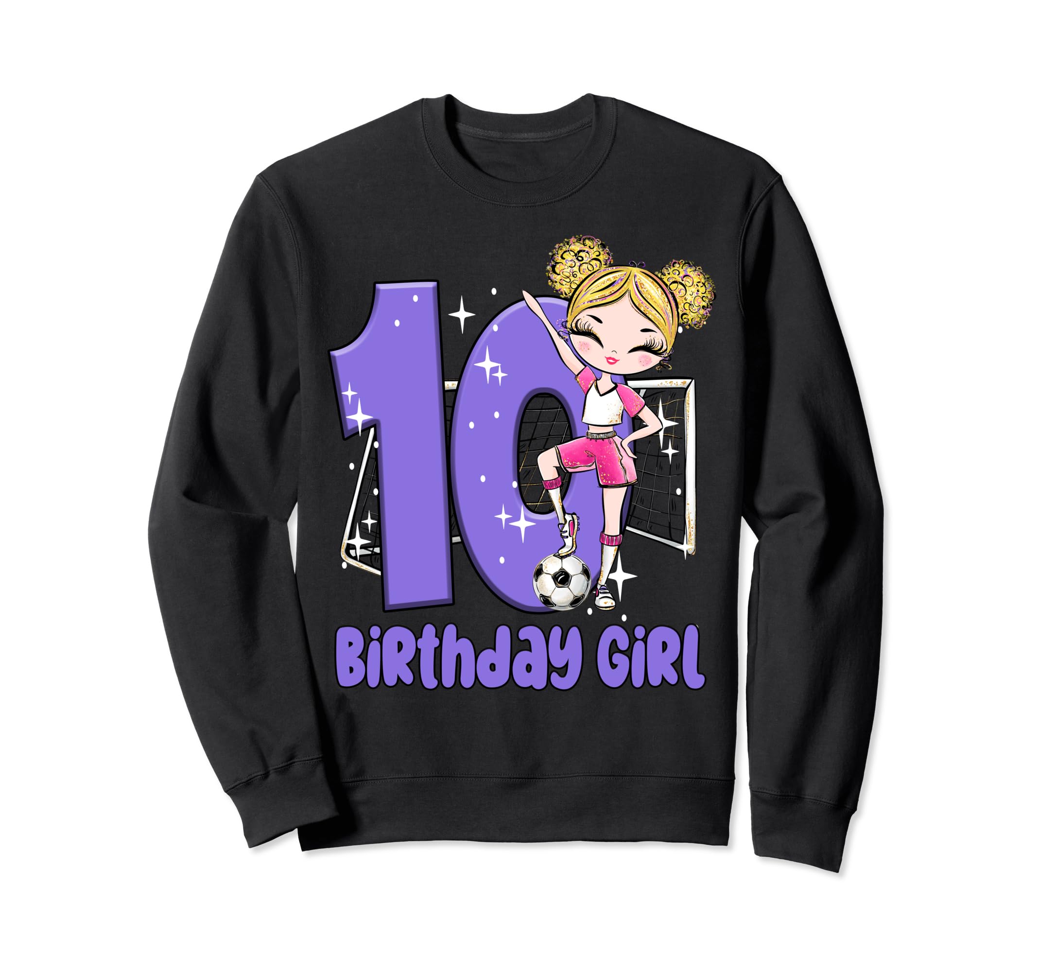 10Th Birthday Soccer Party Ten Sweatshirt - Aesthetic Graphic Unisex - T-Shirt, Sweatshirt, Hoodie