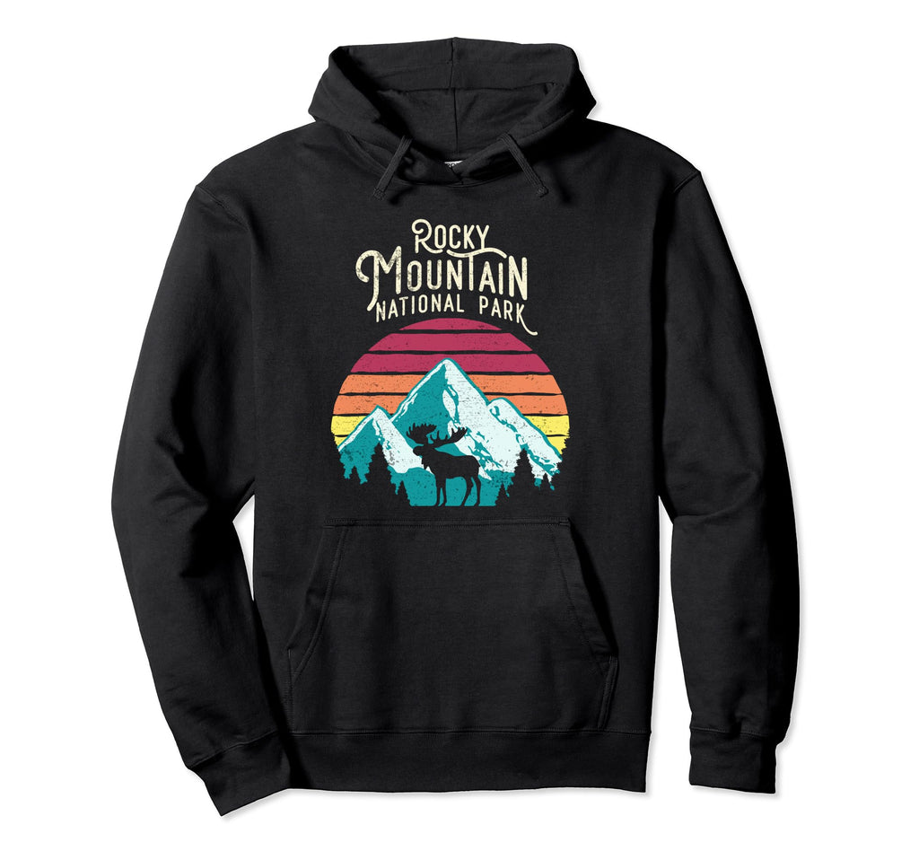 Rocky Mountain National Park Moose Hoodie - Trendy Graphic for Adults - T-Shirt, Sweatshirt, Hoodie