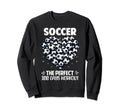 100 Days School Soccer Heart Love 100Th Sweatshirt - Unique Graphic Unisex - T-Shirt, Sweatshirt, Hoodie