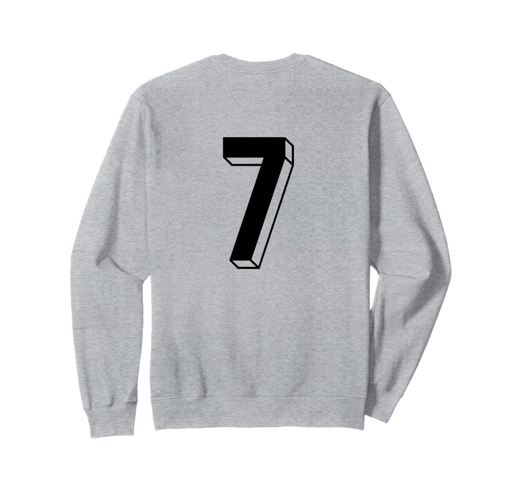 Number 7 Backside 80S 90S Team Jersey Sweatshirt - Trendy Graphic Unisex - T-Shirt, Sweatshirt, Hoodie