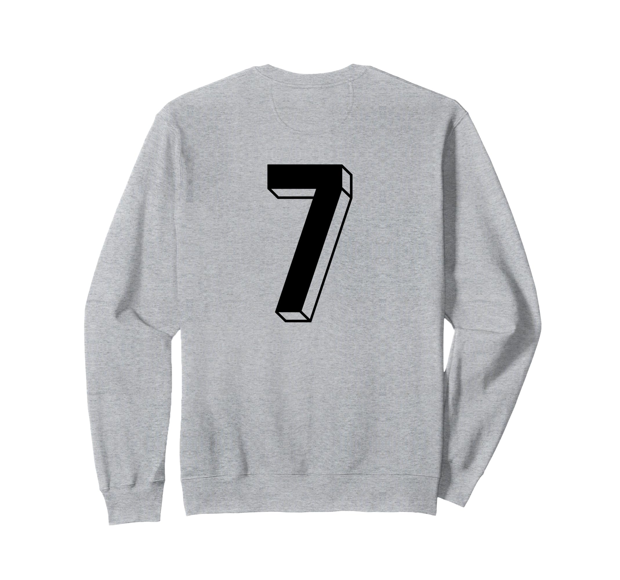 Number 7 Backside 80S 90S Team Jersey Sweatshirt - Trendy Graphic Unisex - T-Shirt, Sweatshirt, Hoodie