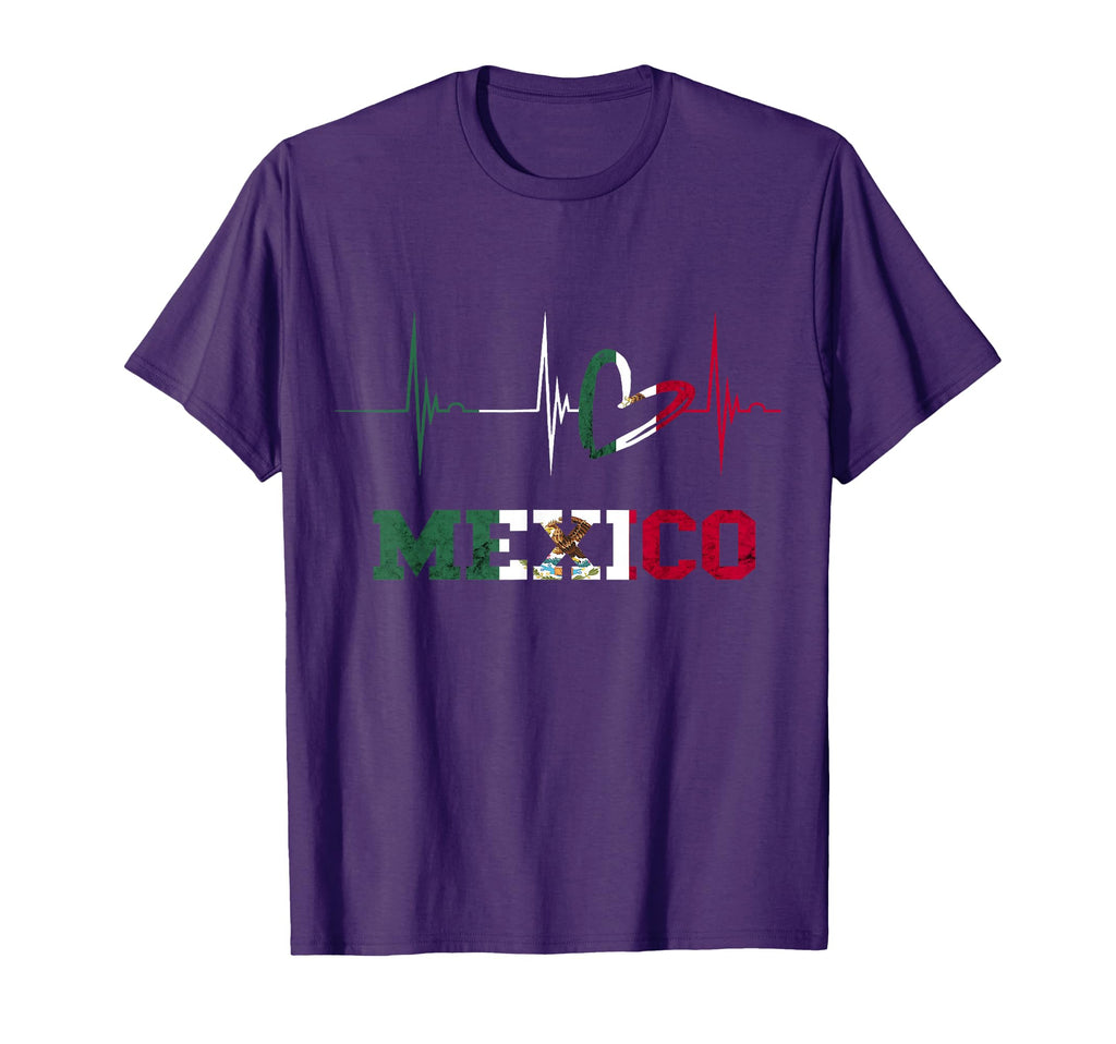 Mexico Heart Heartbeat Ekg Pulse T-Shirt - Novelty Apparel Men Women - T-Shirt, Sweatshirt, Hoodie