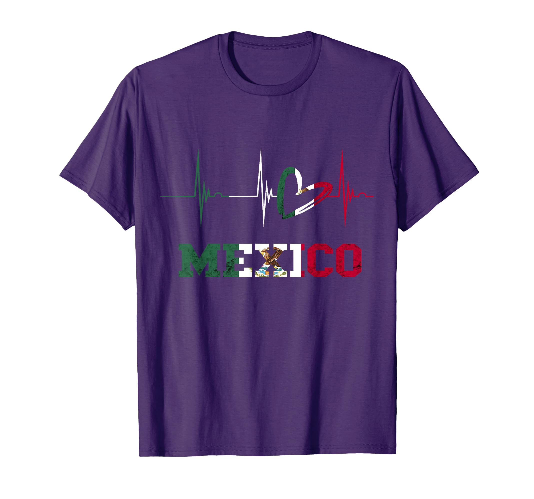 Mexico Heart Heartbeat Ekg Pulse T-Shirt - Novelty Apparel Men Women - T-Shirt, Sweatshirt, Hoodie