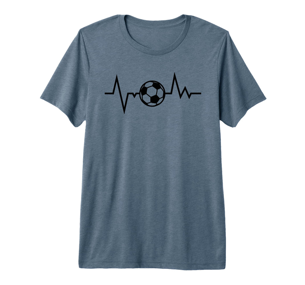 Soccer Heartbeat Funny Soccer Sports T-Shirt - Aesthetic Graphic Unisex - T-Shirt, Sweatshirt, Hoodie