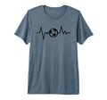 Soccer Heartbeat Funny Soccer Sports T-Shirt - Aesthetic Graphic Unisex - T-Shirt, Sweatshirt, Hoodie