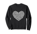 Heart Shaped Soccer Ball Artwork Sweatshirt - Trendy Graphic for Adults - T-Shirt, Sweatshirt, Hoodie
