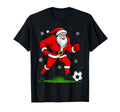 Santa Playing Soccer Funny Soccer T-Shirt - Custom Art Print for Adults - T-Shirt, Sweatshirt, Hoodie