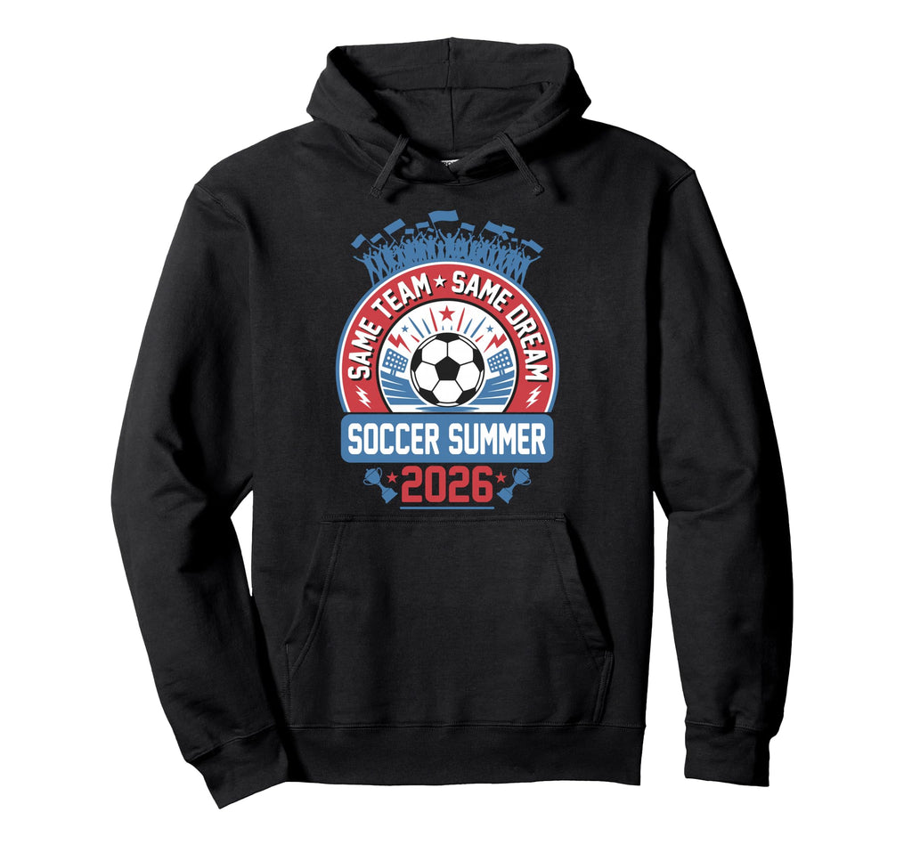 Soccer Summer 2026 Hoodie - Casual Everyday Wear for Adults - T-Shirt, Sweatshirt, Hoodie