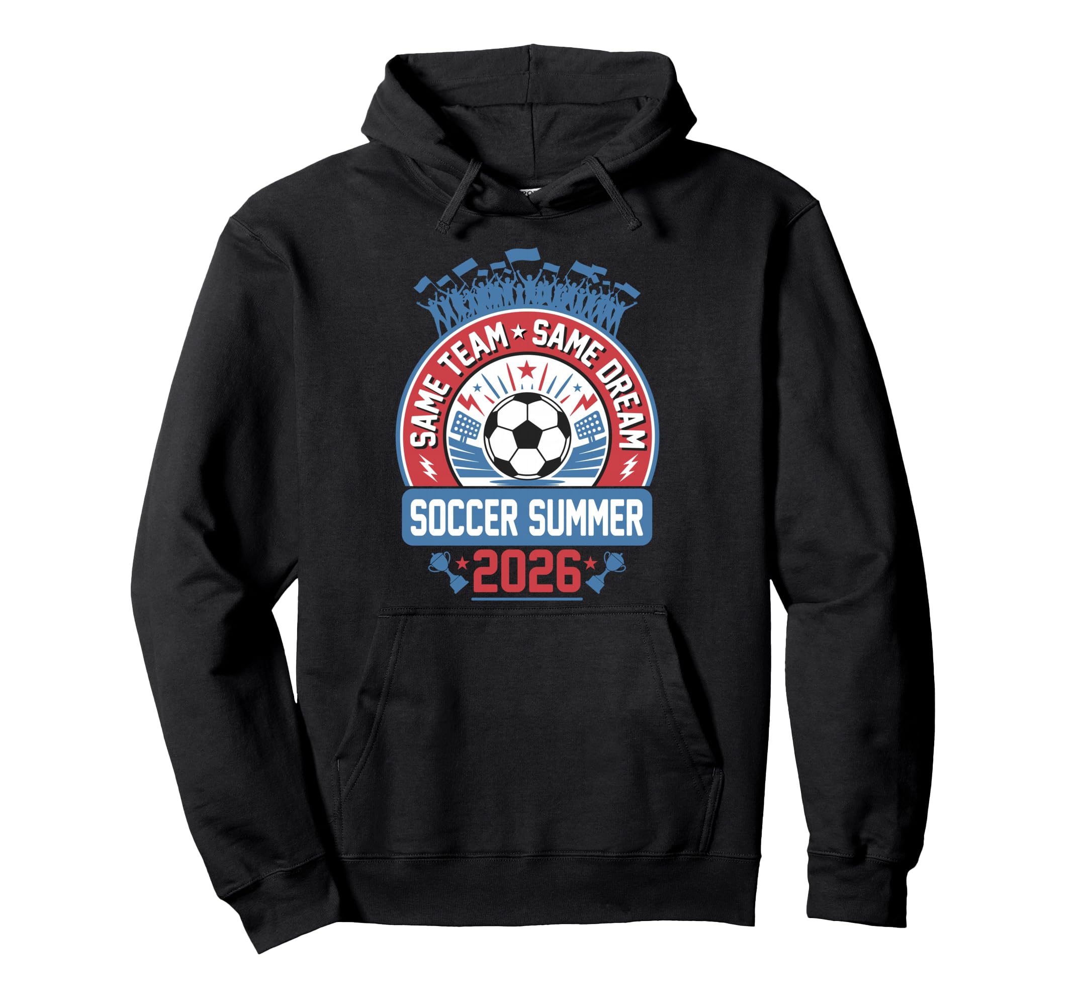 Soccer Summer 2026 Hoodie - Casual Everyday Wear for Adults - T-Shirt, Sweatshirt, Hoodie