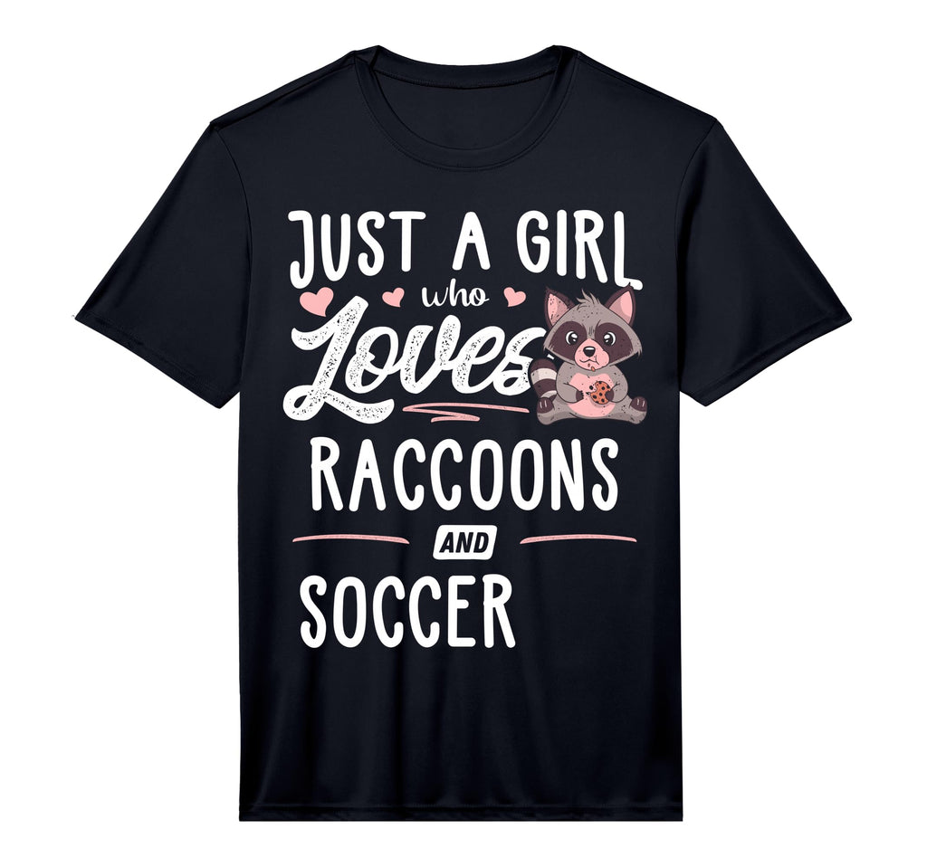 Just Who Loves Raccoons And Soccer T-Shirt - Trendy Graphic for Adults - T-Shirt, Sweatshirt, Hoodie