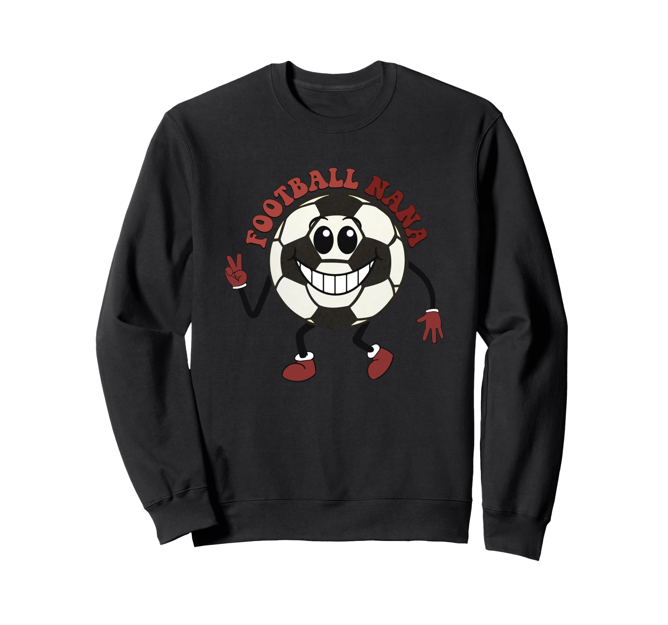 Football Nana Soccer Ball Cartoon Sweatshirt - Minimalist Print Unisex - T-Shirt, Sweatshirt, Hoodie