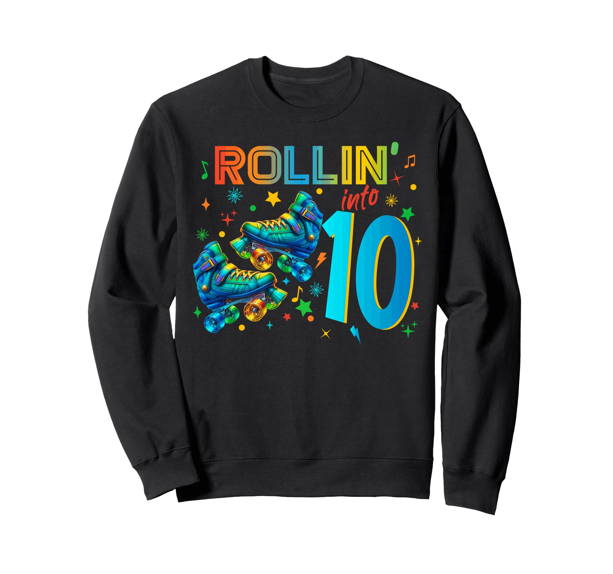 Roller Skates Birthday Skating Hoodie - Fun Novelty Design Men Women - T-Shirt, Sweatshirt, Hoodie