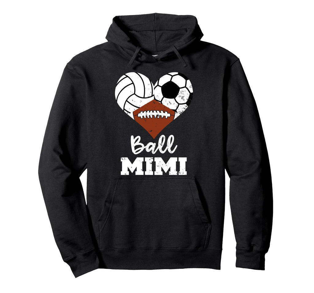 Ball Mimi Heart Funny Volleyball Soccer Hoodie - Custom Art Print Unisex - T-Shirt, Sweatshirt, Hoodie