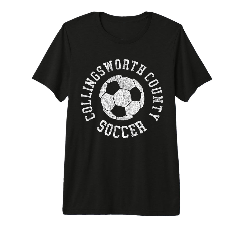 Collingsworth County Soccer Distressed 90S T-Shirt - Graphic Print Unisex - T-Shirt, Sweatshirt, Hoodie