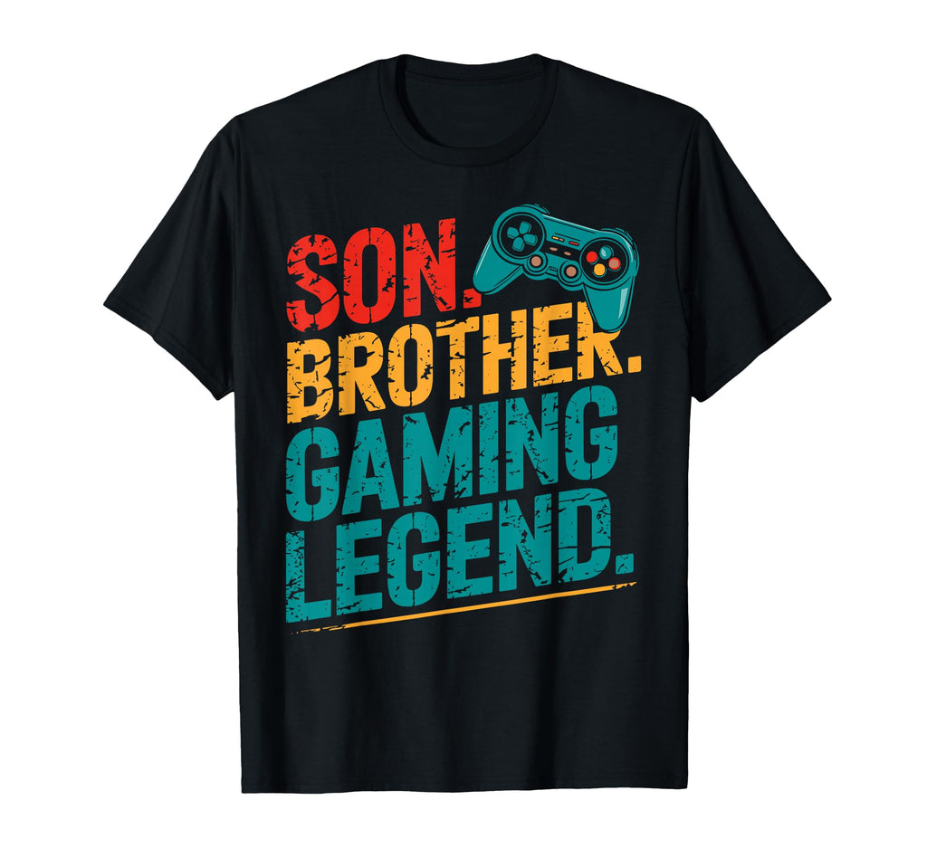 Son Brother Gamer Legend Video Game T-Shirt - Custom Art Print Men Women - T-Shirt, Sweatshirt, Hoodie